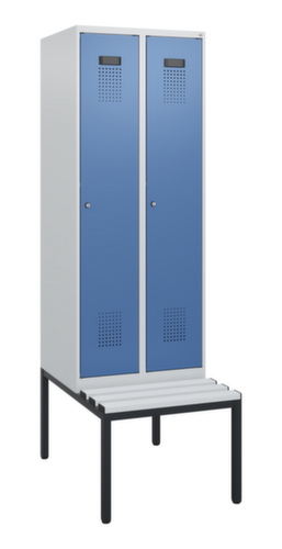 C+P locker Evolo PLUS met bank, vakbreedte 300 mm