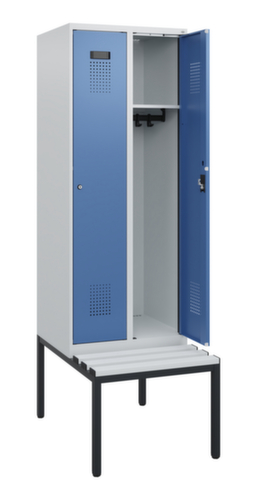 C+P locker Evolo PLUS met bank, vakbreedte 300 mm