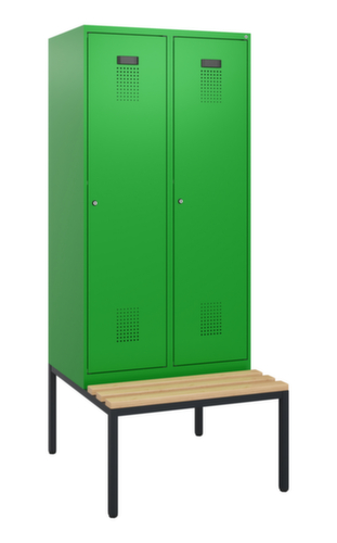 C+P locker Evolo PLUS met bank, vakbreedte 400 mm