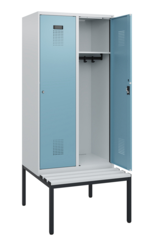 C+P locker Evolo PLUS met bank, vakbreedte 400 mm