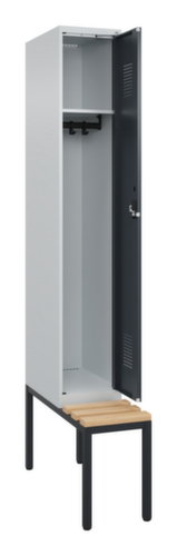 C+P locker Evolo PLUS met bank, vakbreedte 300 mm