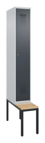 C+P locker Evolo PLUS met bank, vakbreedte 300 mm
