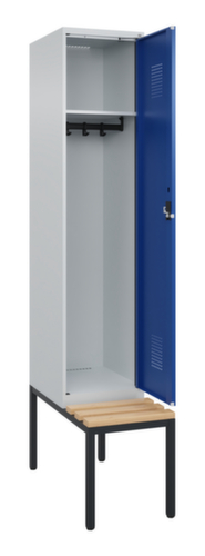 C+P locker Evolo PLUS met bank, vakbreedte 400 mm