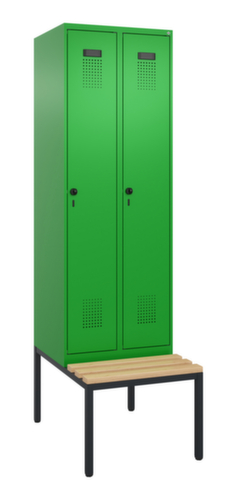C+P locker Evolo PLUS met bank, vakbreedte 300 mm