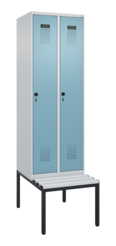 C+P locker Evolo PLUS met bank, vakbreedte 300 mm