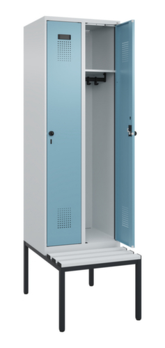 C+P locker Evolo PLUS met bank, vakbreedte 300 mm