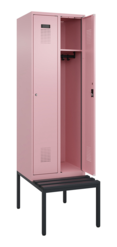 C+P locker Evolo PLUS met bank, vakbreedte 300 mm