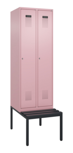 C+P locker Evolo PLUS met bank, vakbreedte 300 mm
