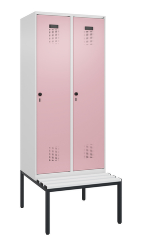 C+P locker Evolo PLUS met bank, vakbreedte 400 mm