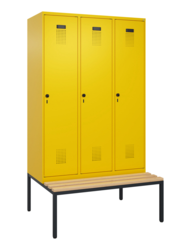 C+P locker Evolo PLUS met bank, vakbreedte 400 mm