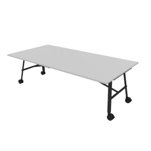 Quadrifoglio Klaptafel Serenity, hoogte x breedte x diepte 750 x 2400 x 1200 mm, plaat grijs