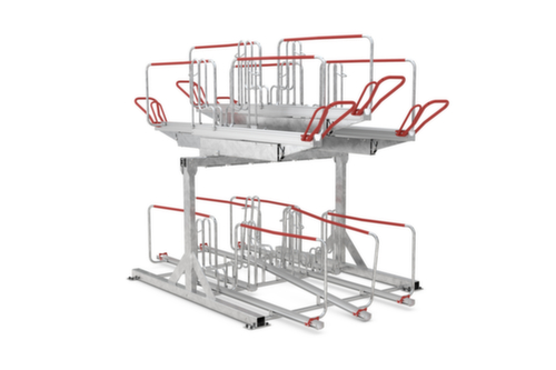 WSM Dubbeldeks fietsenrek BikeHub Economy