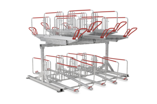 WSM Dubbeldeks fietsenrek BikeHub Economy