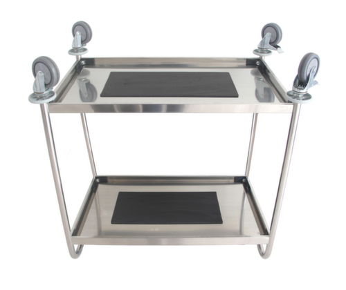 UDOBÄR RVS serveerwagen, draagvermogen 100 kg, 2 etages