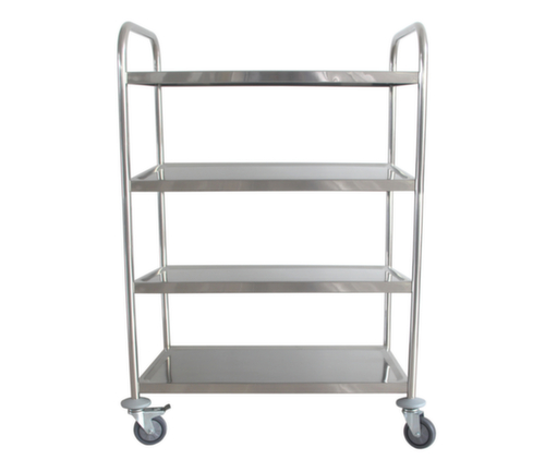 UDOBÄR RVS serveerwagen, draagvermogen 200 kg, 4 etages