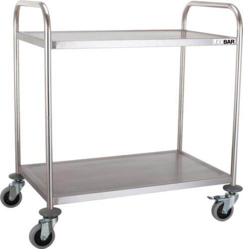 UDOBÄR RVS serveerwagen, draagvermogen 100 kg, 2 etages
