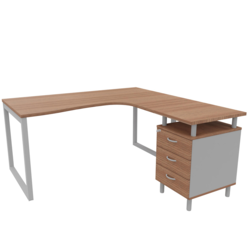 Quadrifoglio Kantoor set Practika met 1 bureau, 1 staand ladeblok