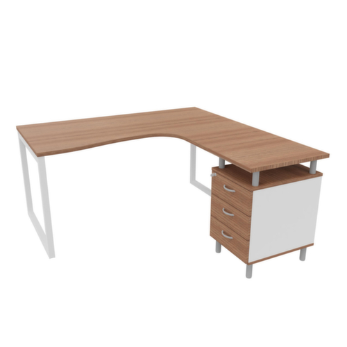 Quadrifoglio Kantoor set Practika met 1 bureau, 1 staand ladeblok