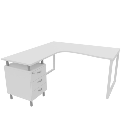 Quadrifoglio Kantoor set Practika met 1 bureau, 1 staand ladeblok