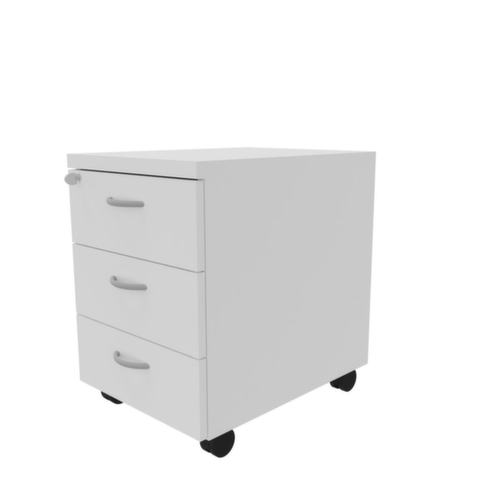 Quadrifoglio Verrijdbaar ladeblok Practika, 3 lade(n), wit/wit