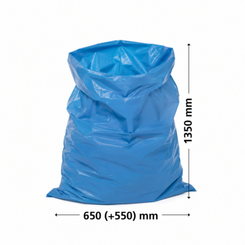 UDOBÄR Premium vuilniszak 100 stuks, 240 l, blauw