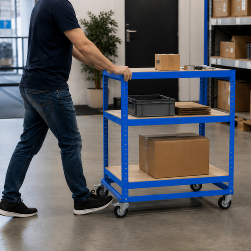 UDOBÄR Etagewagen, draagvermogen 150 kg, 3 etages
