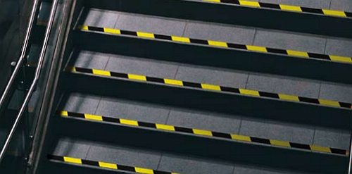 a.m.p.e.r.e. Antisliplaag TRAFFIC Safety Tape, geel/zwart