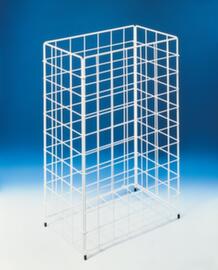 CWS Prullenmand van draadgaas, 60 l, wit
