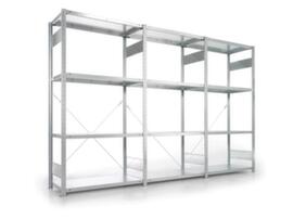 META Universele inhaakstelling, hoogte x breedte x diepte 2000 x 3068 x 436 mm, 4 legborden