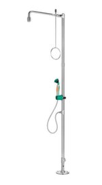 B-Safety Plens- en oogdouche met 1 afneembare sproeikop