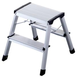 UDOBÄR Vouwtrapje van aluminium, bordeshoogte 400 mm