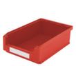 BITO zichtbak hoog belastbaar, rood, diepte 500 mm, polypropyleen
