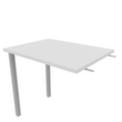 Quadrifoglio Aanbouwtafel Practika voor bureau met 4-voetonderstel, breedte x diepte 800 x 600 mm, plaat wit