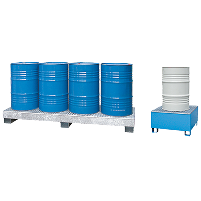 Covered hazardous material storage