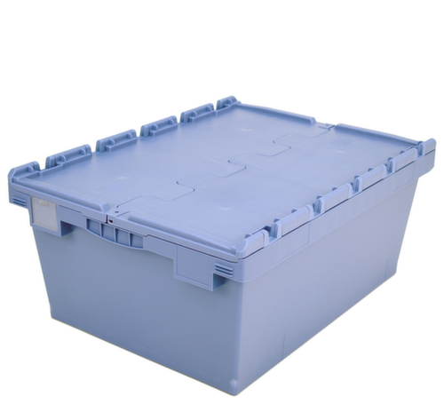 BITO Herbruikbare grootvolumebak, inhoud 120 l, krokodildeksel