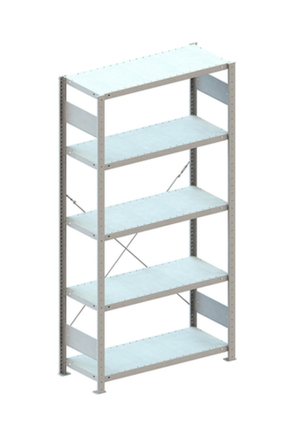 META Systeeminhaakstelling CLIP, hoogte x breedte x diepte 2000 x 1056 x 436 mm, 5 legborden