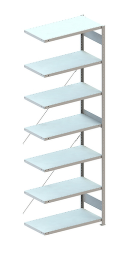 META Systeeminhaakstelling CLIP aanbouwsectie, hoogte x breedte x diepte 3000 x 1006 x 536 mm, 7 legborden