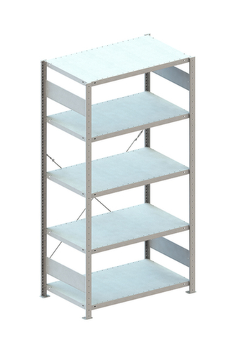 META Systeeminhaakstelling CLIP, hoogte x breedte x diepte 2000 x 1056 x 636 mm, 5 legborden