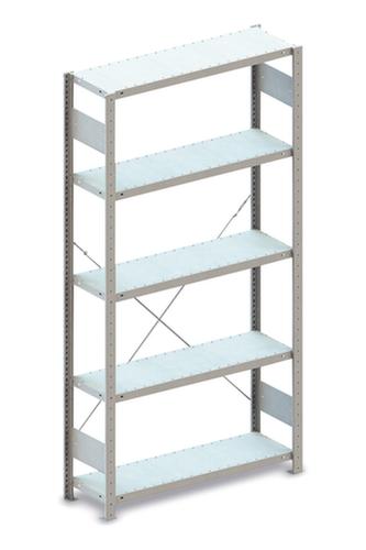 META Systeeminhaakstelling CLIP, hoogte x breedte x diepte 2000 x 1056 x 336 mm, 5 legborden