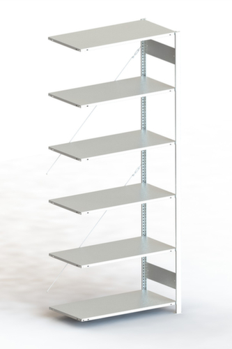 META Inhaakstelling voor werkplaats S3 Clip 80, hoogte x breedte x diepte 2500 x 1006 x 536 mm, 6 legborden