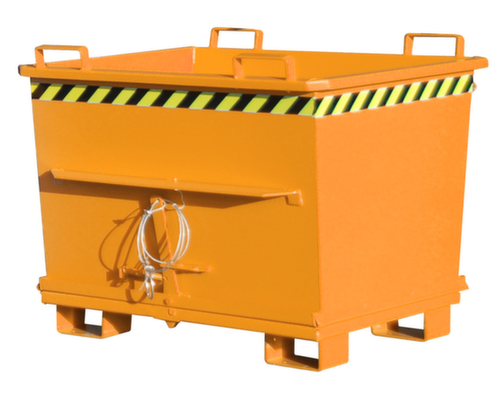 Bauer Bodemklepcontainer in RAL2000 geeloranje