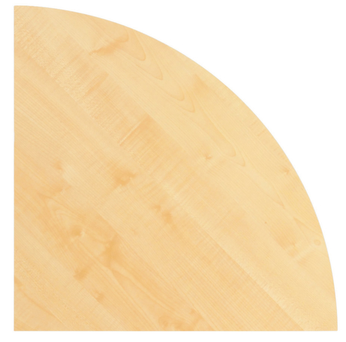 Rond koppelelement voor bureau Sina 90°, breedte x diepte 800 x 800 mm, plaat esdoorn
