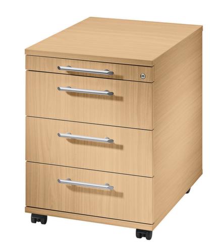 Verrijdbaar ladeblok Terra Nova, 4 lade(n), beuken/beuken