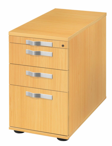 Sokkel Up and Down met uittrekbare HR, 2 lade(n), beuken/beuken