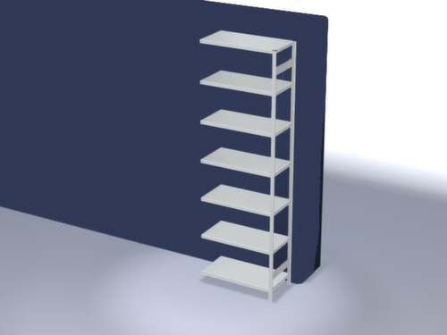 hofe Traversestelling in standaard uitvoering, hoogte x breedte x diepte 3000 x 1010 x 535 mm, 7 legborden