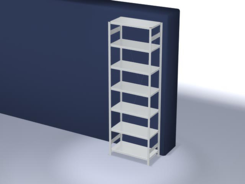 hofe Traversestelling in zware uitvoering, hoogte x breedte x diepte 3000 x 1060 x 535 mm, 7 legborden