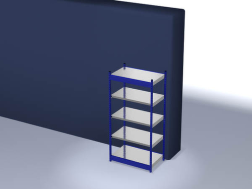 hofe Inhaakstelling, hoogte x breedte x diepte 2000 x 1060 x 600 mm, 5 legborden