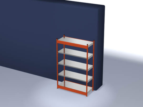 hofe Inhaakstelling, hoogte x breedte x diepte 2000 x 1360 x 500 mm, 5 legborden