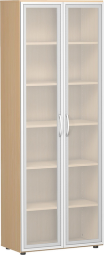 Gera Kast met openslaande deuren Milano met glazen deuren, 6 ordnerhoogten