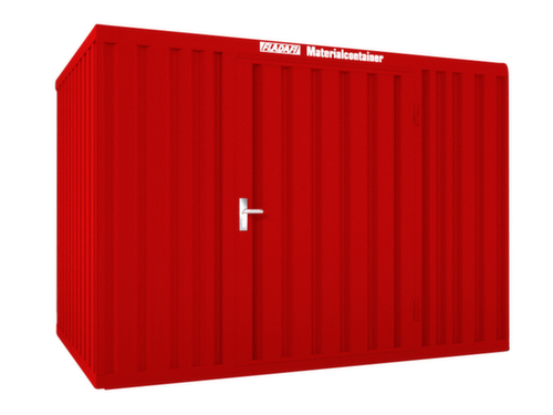 Säbu Gelakte materiaalcontainer FLADAFI® met houten vloer